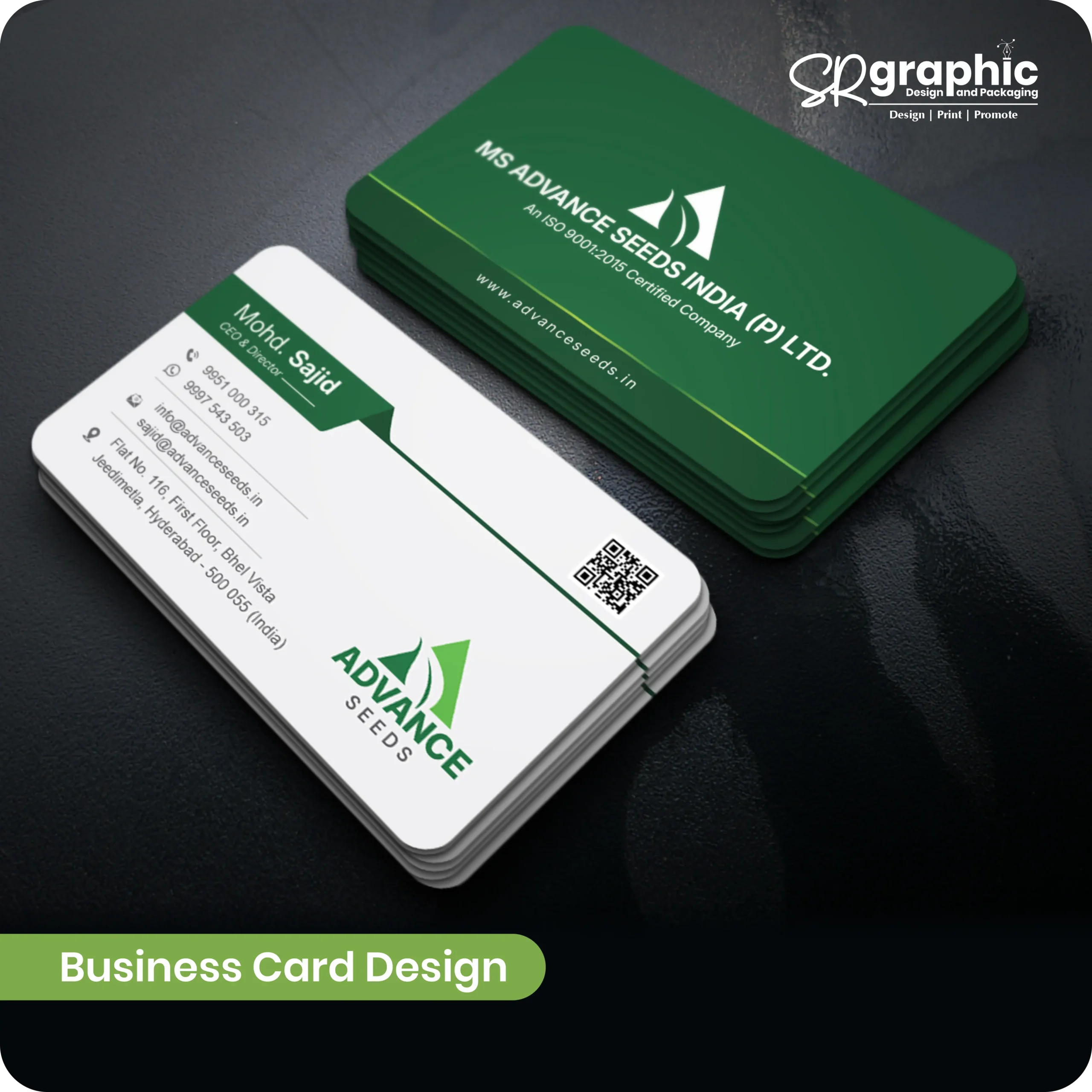 Cheapest and Best Quality Business Card Design and Printing Services by SR Graphic - Best Advertising Agency and Quality Printing Services in Gorakhpur